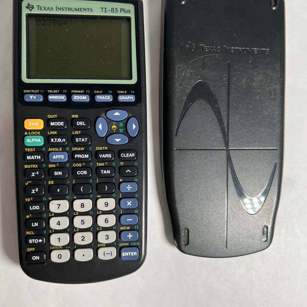 Texas Instruments‎ TI-83 Plus Black and Blue Calculator